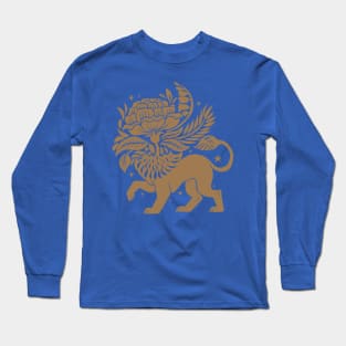 Boho Botanical Lion Long Sleeve T-Shirt